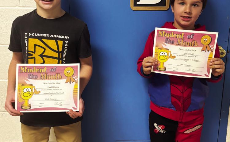 Paoli January students of the month