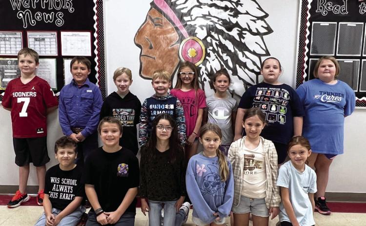 Mrs. Anderson's third grade, back row, from left: Jackson Allison, Case Baker, Adalynn Collins, Hudson Davis, Kimbre Farley, Jasmine House, Harley Moore, Emsley Morrison. Front row: Karter Roberts, Eli Morse, Harper Rushing, Lillyann Seaman, Eleanor Seymour, Jaeyln Travis. Photo courtesy of Heather Ivey.