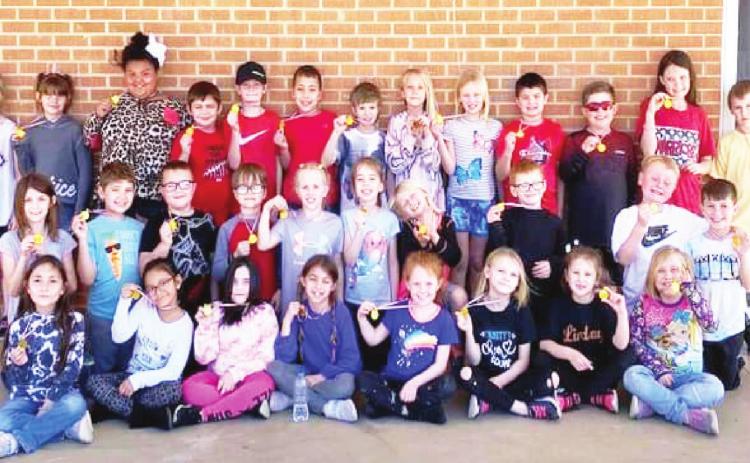 Elementary students study history of the Olympics