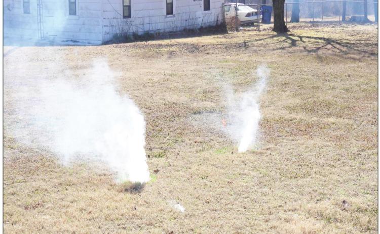 Smoke plumes reveal places where groundwater or rainwater may be entering sanitary sewer lines.