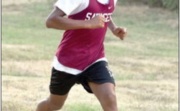 Wynnewood’s Brylan Williams placed third to lead the JV Boys 2-mile run team to victory with a 13:18 time. News Star photo by Don Coffey