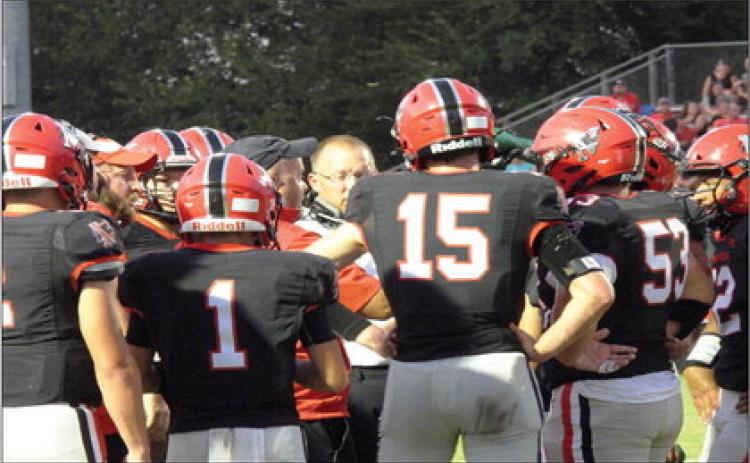 The Panther’s defense held the Purcell offense to one score after halftime, which allowed the Pauls Valley offense to score 21 points in the second half for a 35-14 victory and a 3-0 start to the 2023 season. News Star photo by Chris Mackey