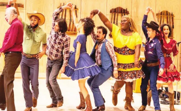 The touring company of the 2021-22 production of Rodgers and Hammerstein's "Oklahoma." Photo by Matthew Murphy and Evan Zimmerman