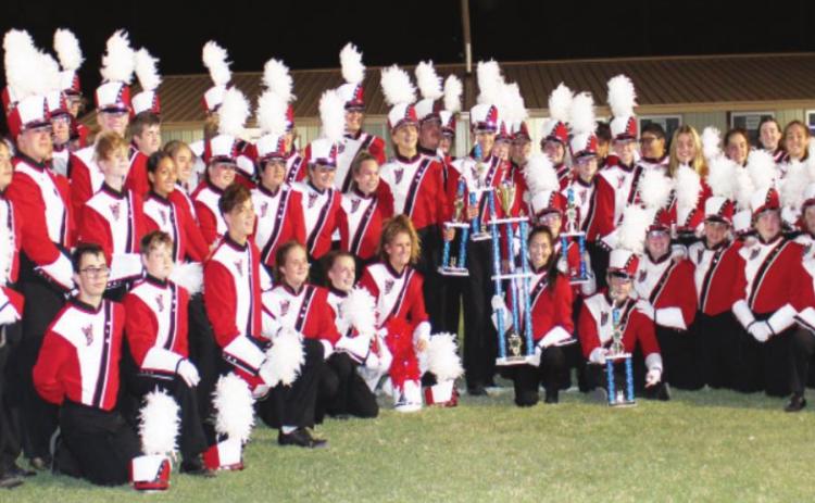 Pauls Valley’s “Pride of the Valley” marching band won the top honor at the Blue &amp; Gold Marching Classic competition in Holdenville on Saturday, placing first overall.