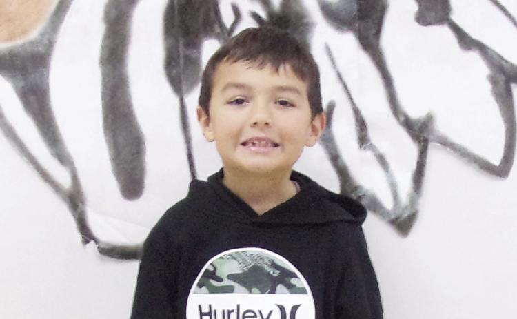 Beaux Covert from Mrs. Smith's 1st Grade. Photo courtesy of Heather Ivey