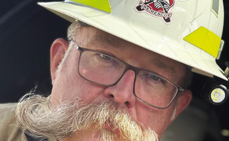 Elmore City Fire Chief Will McLin is a finalist in the Fire Authority Firefighter Mustache Contest. Courtesy Photo